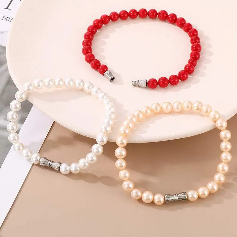 Stainless Steel Shell Pearl Bead Bracelet Bracelets - Tophatter Daily Deals